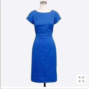 JCrew blue basket weave size 4 dress